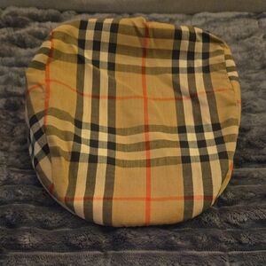 **Vintage** Burberry Checkered Cap in Tan and Black